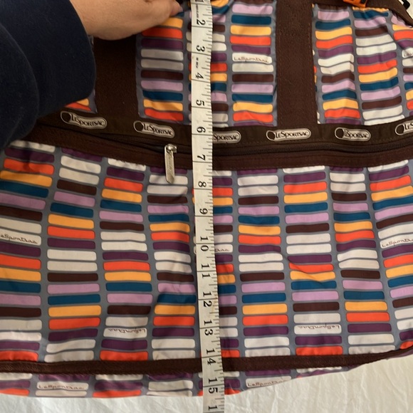 Lesportsac vintage brown travel weekender - Picture 2 of 12